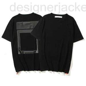 T-shirts pour hommes Designer T-shirt pour hommes Mâle Summer Loose Tees Mode Cross Peintures Arrow T-shirts en couleur noire KGO9