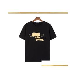 Camisetas para hombres Camiseta de diseñador Camiseta de manga corta de verano Hombres Mujeres Amantes Moda de lujo Senior Algodón puro Alta calidad Top Grande Si Dh9Eu