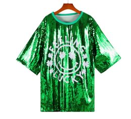 Camisetas para mujeres y hombres Camiseta de diseñador Mujeres Hombres Camisas del día de San Patricio Camiseta gráfica Traje de bola con brillo Ropa europea y americana