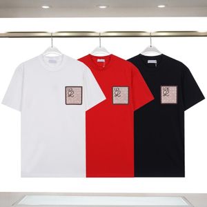 Design de t-shirts masculin concepteur tridimensionnel relief à manches courtes à manches courtes à manches courtes pour hommes et femmes couples