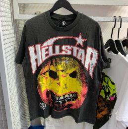 T-shirts masculins Designer Tshirt Hellstart Shirt Mens Womens Shorts Sleeve Tee Hell Starr Polo Hip Street Graffiti T Vêtements 149