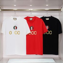 T-shirts pour hommes Designer Femmes manches courtes Summer Classic Col rond Respirant Top Deux Lettre Imprimer Couple T-shirt S-271c