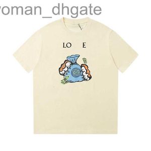 Camisetas para hombres DesignerDesigner Luxury Loes Classic High-Versión 2023 Nuevo Festival de primavera de manga corta Camiseta de agarre de dinero limitado para hombres y mujeres Top suelto 4GMM