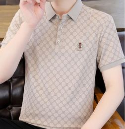 T-shirts pour hommes Designers 2023 Été Nouveau T-shirt à manches courtes Marque de mode Jeunesse coréenne Demi-manche Mince Polo Casual Mâle