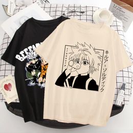 T-shirts pour hommes Designers T-shirt Hommes Haruku Kurapika Tshirt Mignon Anime Hisoka Chemise Graphique Top Tees Mâle 90s