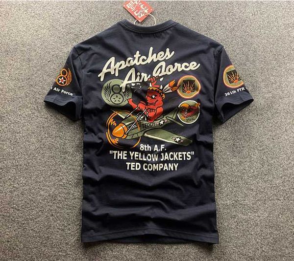 T-shirts pour hommes Devil Aircraft Air Force Imprimer T-shirt à manches courtes Hommes Casual Coton Moto Biker T-shirts Rock Tops Tees Chemise D'été J230516