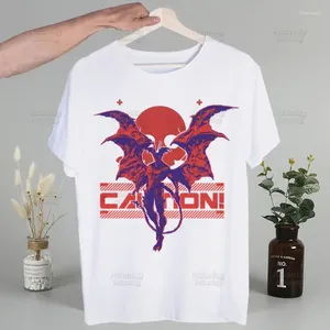 Mannen T-shirts Devilman Debiruman Anime Devil Man Shirt Mannen Retro Gewassen Tops Tees Harajuku T-shirt Streetwear Hip Hop mannelijke T-shirts