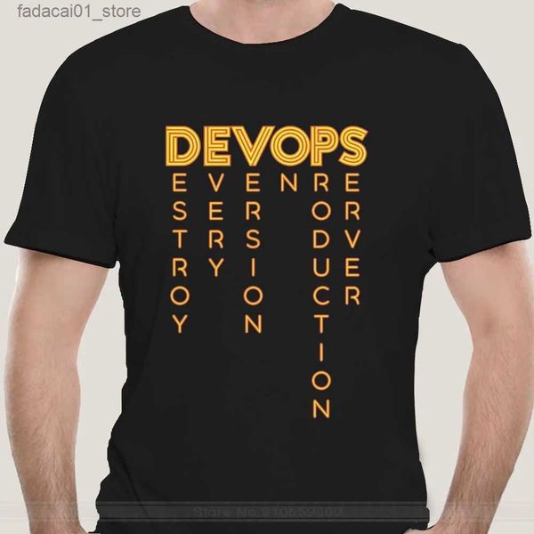 T-shirts masculins DevOps - La vraie définition du t-shirt DevOps Computer Nerd Geek Programmer drôle sarcastique cool mignon programmation Q240426