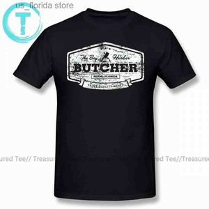T-shirts voor heren Dexter T-shirt The Bay Harbor Butcher Worn Look T-shirt Kort Slve Fashion T-shirt Oversized 100 Katoen Grafisch T-shirt G1222 Y240402