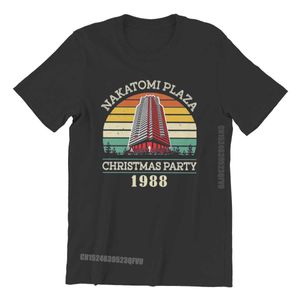 T-shirts pour hommes Die Hard Film Fête de Noël 1988 Bruce Willis Homme T-shirts Rétro Vintage Nakatomi Plaza Individualité Hommes T-shirts Vêtements Z0220