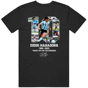 T-shirts masculins Diego Maradona Argentina Soccer Legend Football Unisexe T-shirt