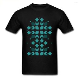 T-shirts pour hommes Digital Mandala T-shirts Chemise surdimensionnée Hommes Noir T-shirt Géométrique Designer Vêtements Geek Tops T-shirts Col rond Tissu en coton