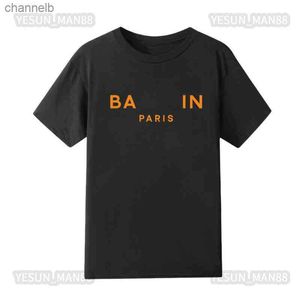 T-shirts pour hommes Digner Summer Port Fashion Balman Classique Manches Courtes Paris Lettre Imprimé T-shirt Hommes Et Femmes Couples Lâche High Street Tees L230518