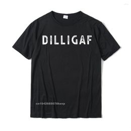 T-shirts voor heren DILLIGAF Zie ik eruit als Give A F Grappige sarcastische humor T-shirt Katoen Casual Tops Tees Designer Heren Top T-shirts Normaal