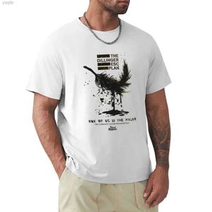 T-shirts voor heren Dillinger Escape Plan Art T-shirt Quick Drying White Solid Black Heren T-shirtl2405