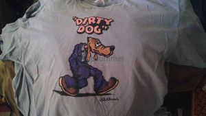 T-shirts voor heren Dirty Dog R Crumb T-shirt Ultra katoen XL Gebruikt gratis schip J240506