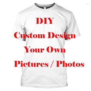 Heren T Shirts Diy Custom Design Eigen Stijl 3d Print Unisex Kleding T-shirt Harajuku Hiphop Dames