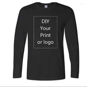 Camisetas para hombre, diseño personalizado Diy, estilo propio, poliéster, estampado 3d, camisa para hombre, mujer, manga larga, ropa Unisex, Tops, proveedores