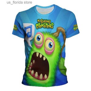 T-shirts pour hommes DIY Game My Singing Monster Graphic T-shirt Hommes Casual Court Slve Femmes Surdimensionné T Funny Enfants T-shirts Kawaii T-shirt Y240321