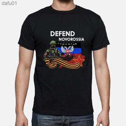 Magliette da uomo Donestk People Repub. Difendi la maglietta della Novorossia. Maglietta da uomo O-Collo manica corta in cotone estivo New S-3XL L230520