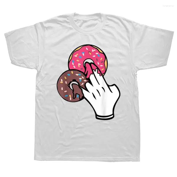 Camisetas para hombre, camisa de chistes de Humor con instrucciones sexuales de Donut, camiseta con gráfico divertido 2 en rosa 1 camiseta apestosa, camisetas de manga corta de estilo coreano de verano