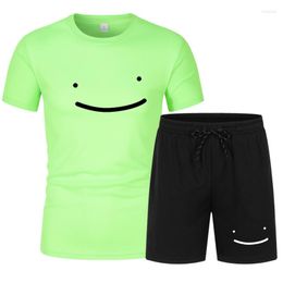 T-shirts pour hommes Dream Merch Men's Sportswear Summer Workout Suit Sports Sports à manches courtes Pantalons de 2 pièces à séchage rapide