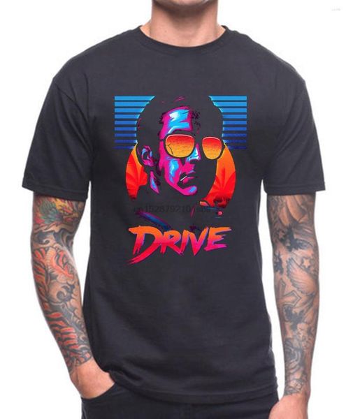 Camisetas para hombre DRIVE SHIRT CULT MOVIE O Neck T-Shirts Hombre Precio bajo Steampunk Teenage Algodón natural Impreso Top Tee Estilo gris