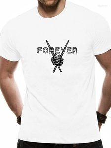 T-shirts pour hommes Drums Forever Shirt Drummers Tee Paiste Zildjian Tama Pearl Sabian A04 020353