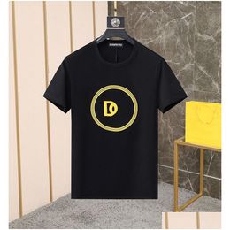 T-shirts pour hommes DSQ Phantom Turtle T-shirt en coton pour hommes avec impression 3D D Designer T-shirts Mode d'été Casual Streetwear Tops Court Dhujt