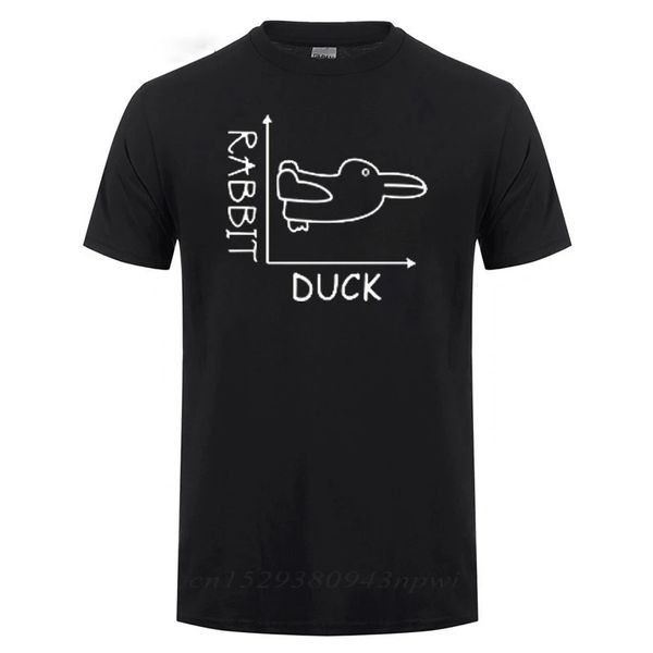 T-shirts pour hommes Duck Rabbit Fun Math T-shirt Pathers Day cadeau cadeau d'anniversaire pour hommes Tshirt drôle adulte 240417