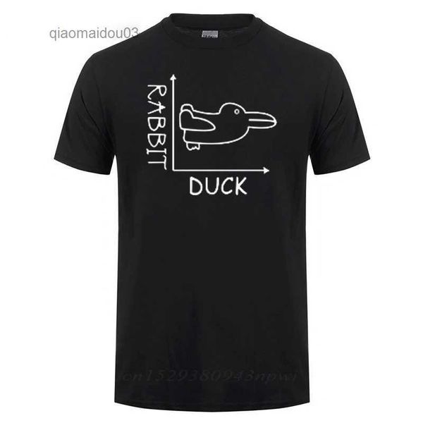 T-shirts pour hommes Duck Rabbit Fun Math T-shirt Pathers Day cadeau cadeau d'anniversaire pour hommes drôle adulte T-shirtl2404