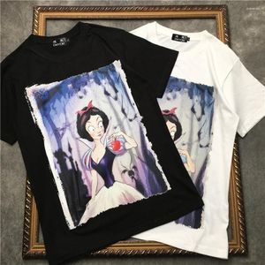 T-shirts pour hommes DUYOU T-shirts imprimés de dessins animés dessinés à la main Mode Été Hip Hop Casual Streetwear T-shirts Hommes Harajuku Hauts à manches courtes Homme