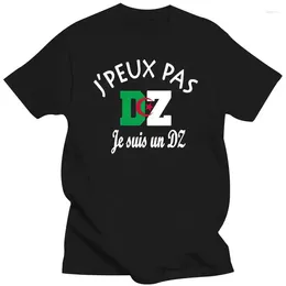 T-shirts pour hommes Dz Algérie Can Jpeux Not I Am A Dz! T-Shirt décontracté en coton pour hommes, imprimé à la mode, été