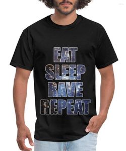 Heren t shirts eten slaap lovende herhaal t-shirt