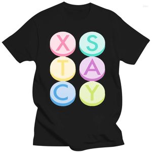 Heren t shirts ecstasy xstacy xtc dj house rave feestcultuur retro t-shirt volwassenen maten maten