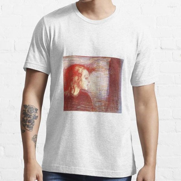 Camisetas de hombre Edvard Munch - The Sick Child Camiseta Hombre Casual Elegante Secado rápido