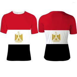 T-shirts masculins égypt mâle jeune nom de nom personnalisé numéro de chemise égy