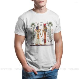 Mannen T-shirts Egyptische Oude Egypte Cultuur Hiëroglief En Symbolancient Zingen Symbool Mannen Shirt Big Size Katoen Vintage T-shirt