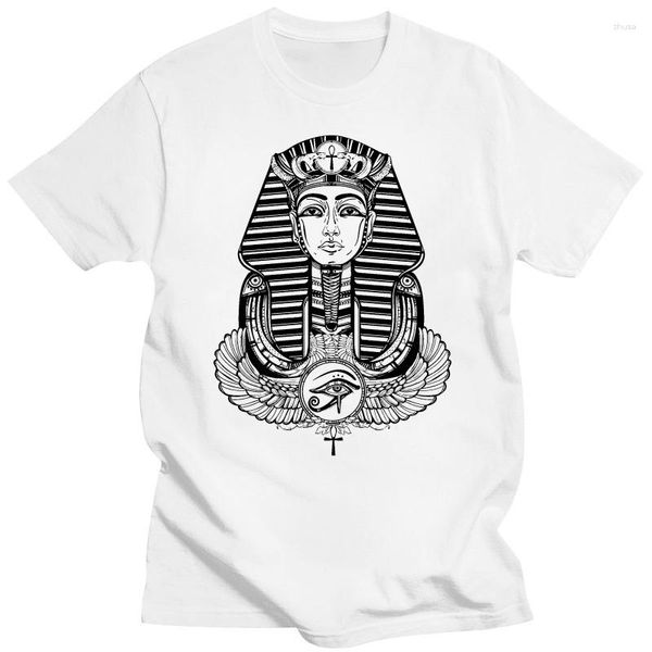 Camisetas para hombre Faraón egipcio con símbolo Ankh alado Camiseta para hombre - Egipto pagano