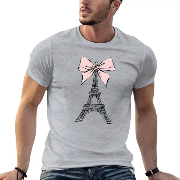 Camisetas para hombre, camiseta de la Torre Eiffel, ropa estética, camisetas ajustadas para hombre