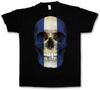 T-shirts masculins El Salvador Skull Flag T-shirt - Biker MC Banner Shirt Tailles S 3xlmen's