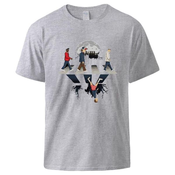 Camisetas para hombre, camiseta de Eleven Ghostbusters Two Worlds para hombre, camiseta de manga corta de verano con cuello redondo, camiseta divertida de algodón informal de marca 2023