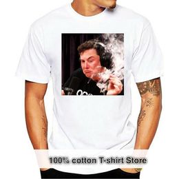 T-shirts van heren Elon Musk Musk Roken op Joe Rogan Experience - Unisex T-shirt Zwart T Custom Print Tee Shirt