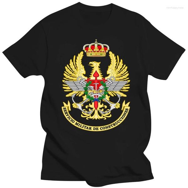 Camisetas para hombre Emblema de las Fuerzas Armadas españolas Camiseta para hombre Camiseta de manga corta Chico joven Camiseta grande y alta del ejército