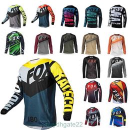 T-shirts pour hommes Enduro VTT manches de cyclisme Jersey chemise de descente Camiseta T-shirt de motocross Mx vêtements de vélo de montagne Hpit Fox HSWH
