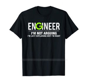 Camisetas para hombre Ingeniero No estoy discutiendo Camiseta divertida de ingeniería Camiseta de algodón para hombre Camiseta de moda de verano talla europea 230504