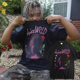 Heren T-shirts esome Juice Wrld Lucid Dreams Vintage Grafische Print Tshirt heren Playboi Carti Trend Tee Shirt Mannen Hip Hop Oversized Tshirt J230217