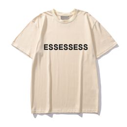 T-shirts voor heren ESS Designert-Shirt Luxe T-mode T Shirts Mens Dames God Korte Mouw Hip Hop Streetwear Tops Kleding Kleding Top 2023
