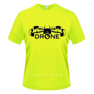 T-shirts pour hommes Est pour les gars col rond à manches courtes hommes réguliers de haute qualité hommes Drone course UAV hip-hop noir t-shirt