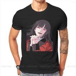 Heren t shirts est harajuku tshirts kakegurui hyakkaou yumeko ryota kirari mary skieragi mannelijke stijl stof tops shirt ronde nek oversized